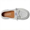 Sperry Piattaforma barca Donna Bianco pelle goffrata comoda