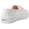 Sperry Piattaforma barca Donna Bianco pelle goffrata comoda