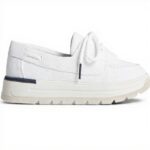 Sperry Scarpe da barca Augusta Uomo bianco mesh riciclato